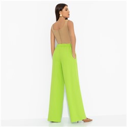 Брюки со стрелками на резинке, Создавай настроение (лайм)