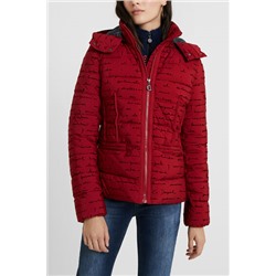 Chaqueta corta slim escrita