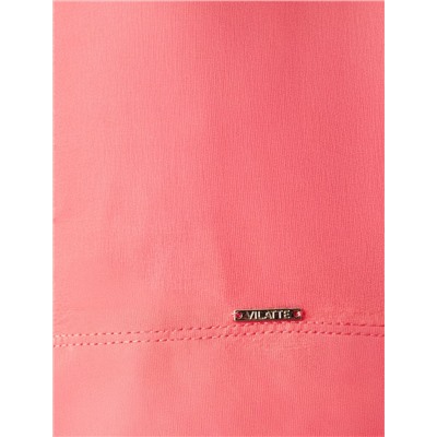 Футболка с V-вырезом и цельнокроеным рукавом из премиального хлопка с эластаном