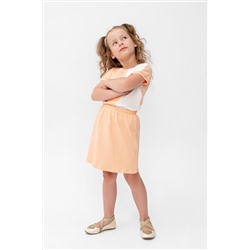 Костюм с юбкой Элис Персиковый/молочный НАТАЛИ #876333