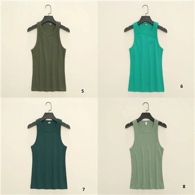 Базовая майка в рубчик 17 цветов Н*М