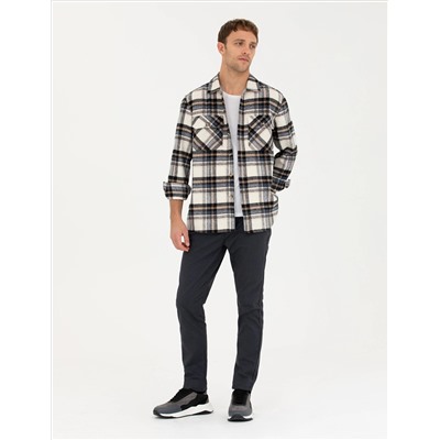 Lacivert Slim Fit Kanvas Pantolon