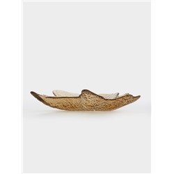 Блюдо, 22х23 см, стекло, янтарное, Кленовый лист, Autumn forest