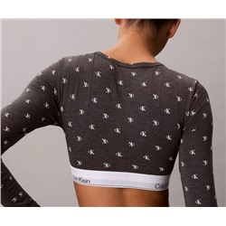 Icon Cotton Modal Lightly Lined Long Sleeve Tee Bralette