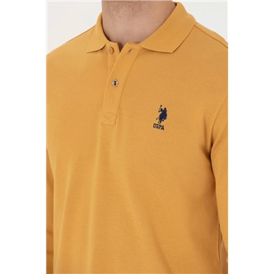 Erkek Hardal Basic Sweatshirt