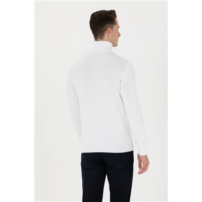 Erkek Beyaz Basic Kazak