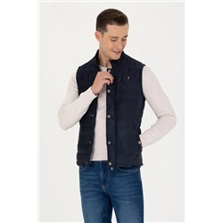 Erkek Lacivert Deri Ceket