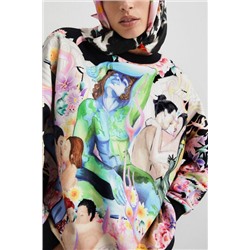 Sudadera felpa oversize