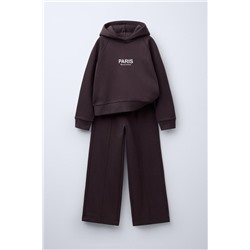 HOODIE AND WIDE-LEG TROUSERS SET