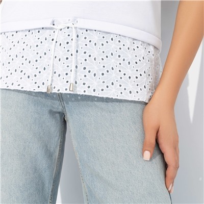 Футболка комбинированная, Романтика с перчинкой