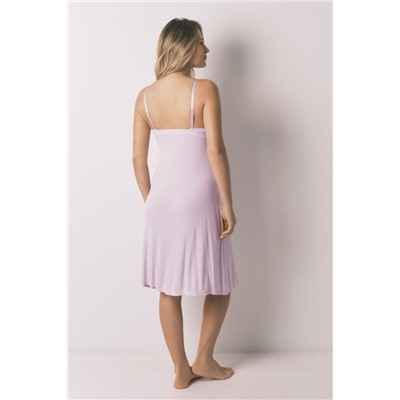 Camisón midi "maternity" canalé super soft  lila