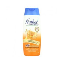 Крем-шампунь с протеинами шелка и медом от Feather 340 мл / Feather Nature Clean & Care Smooth & Manageable Shampoo 340 ml