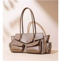 Новая вместительная сумка из натуральной кожи