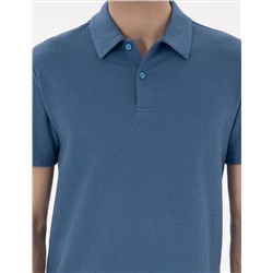 Mavi Slim Fit Polo Yaka Tişört