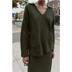 SOFT-TOUCH KNIT POLO JUMPER