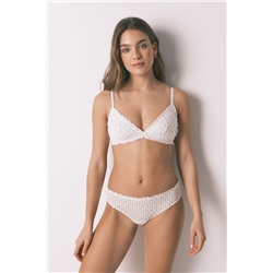 Pack 2 bragas anchas algodón azul y estampado blanco