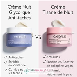 Caudalie Vinoperfect - Crème Nuit Glycolique Anti-Taches 50ml