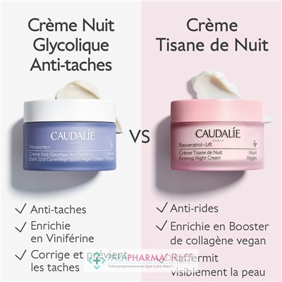 Caudalie Vinoperfect - Crème Nuit Glycolique Anti-Taches 50ml