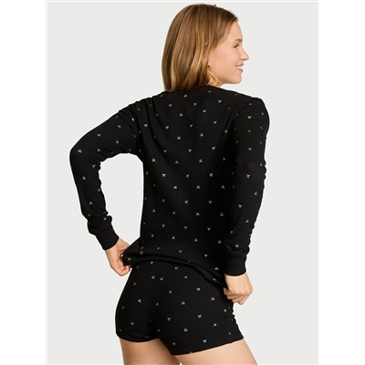 Victoria's Secret Soft Thermal Henley Short Pajama Set