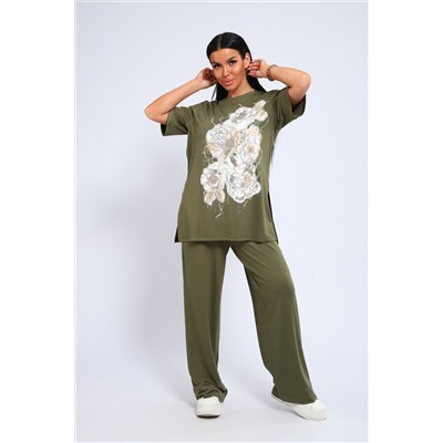 Костюм женский футболка брюки из вискозы 397