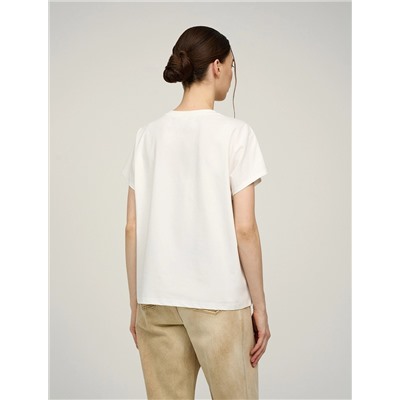 Белая футболка «Абстракция»