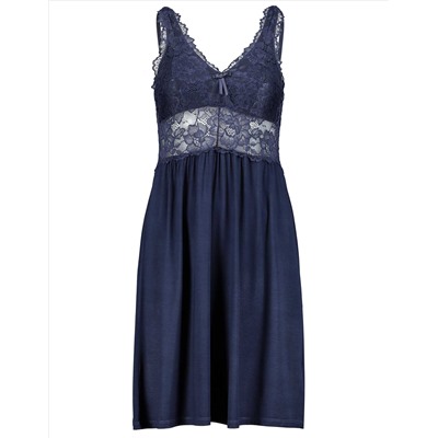 Damen Nachtkleid - Spitzenbesatz