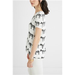 Camiseta manga corta zebras