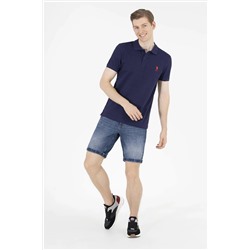 Erkek Lacivert Basic Polo Yaka Tişört