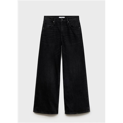 Jeans wideleg tiro bajo