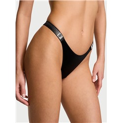 Scattered Shine Strap Brazilian Panty