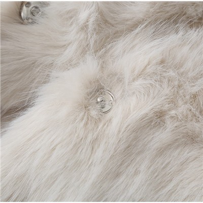 Женская свободная короткая зимняя куртка из искусственного меха