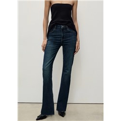 Jeans Fiona flare tiro medio