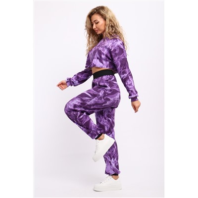 83916 костюм женский с брюками и кроп-топом