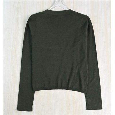 Повседневный тонкий трикотажный кардиган без пуговиц  КО*С