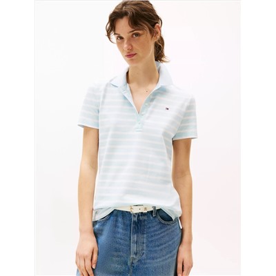Slim Fit Stripe Stretch-Cotton Polo