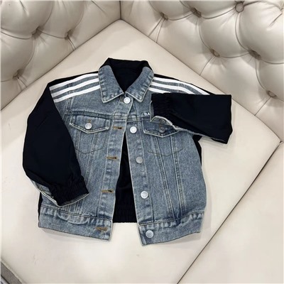 Детская джинсовая куртка для мальчика ✌️БАЛЕНСИАГ*А