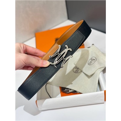 Мужской двухсторонний ремень  Herme*s Kell*y 🧡