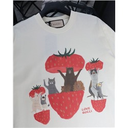 Футболка унисекс с различными веселыми принтами ГУЧЧ*И