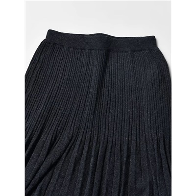 Женская теплая плессированная юбка из смесовой шерсти МАССИМО Д