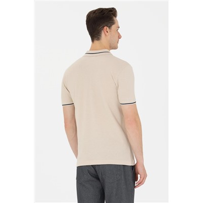 Erkek Taş Basic Polo Yaka Tişört