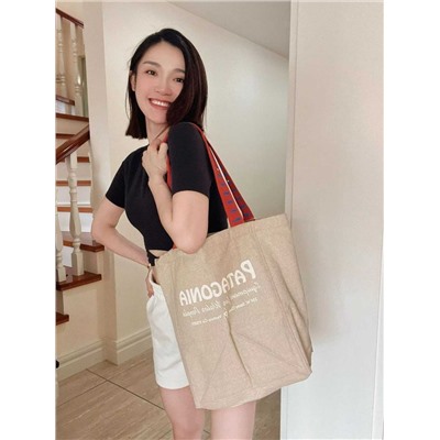 Стильная холщовая сумка маркет тоут   Patagoni*a