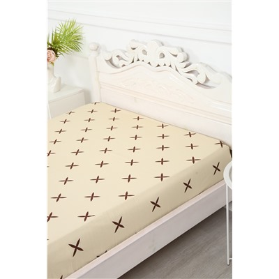 Простыня на резинке сатин Искушение-компаньон