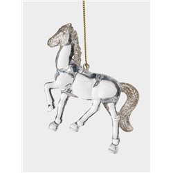 Игрушка елочная, 9 см, акрил, шампань, Лошадь, Horse
