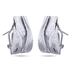 Серьги (покрытие родий)