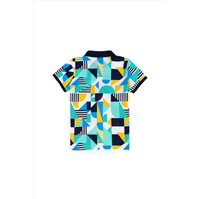 Erkek Çocuk Beyaz Polo Yaka Tişört