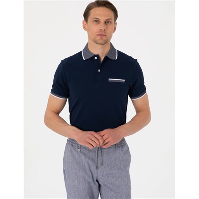 Lacivert Slim Fit Tişört