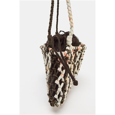 BRAIDED KNIT MINI BAG
