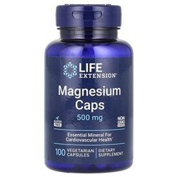 Life Extension, Магний в капсулах, 500 мг, 100 капсул