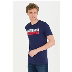 Erkek Lacivert Bisiklet Yaka Tişört