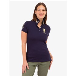 USPA METALLIC PRINT POLO SHIRT
